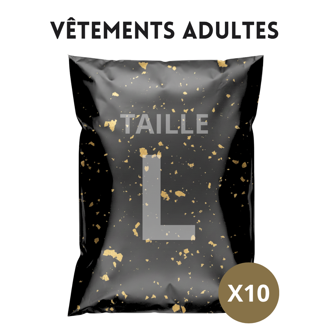 Lot 10 Pochettes Emballage Taille L